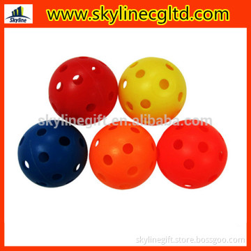 plastic colorful pickleball/hollow baseball/wiffle ball